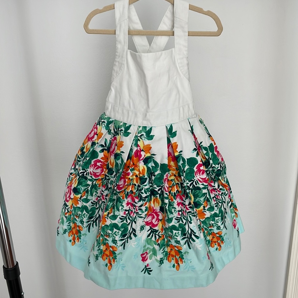 Janie & Jack Floral Dress with Matching Sweater, Sz 2T Dress and 3 Sweater